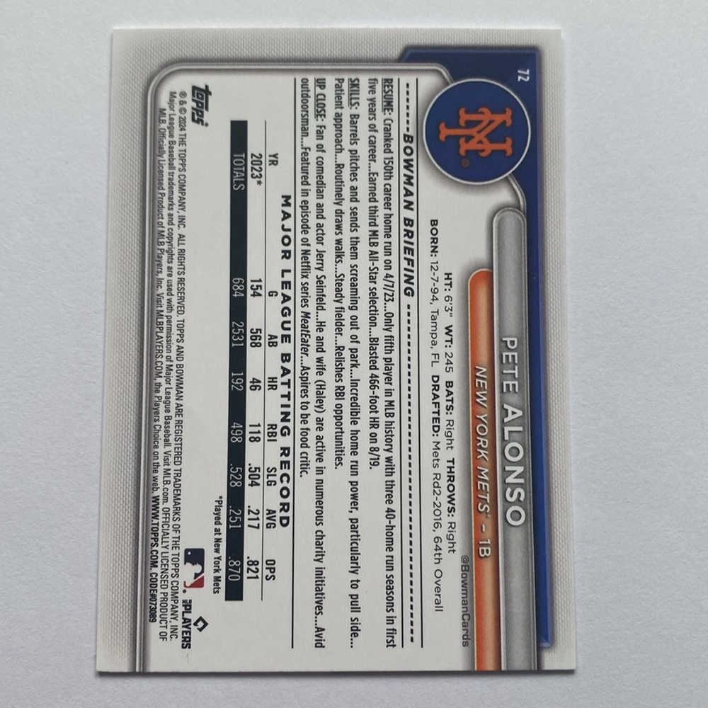 2024 Topps Bowman Baseball Cards - Picture 8 of 8